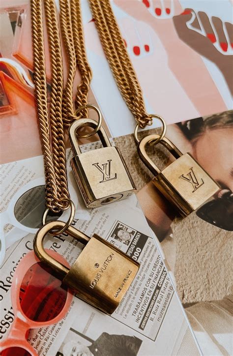 louis vuitton lock necklace replica|Louis Vuitton lock necklace vintage.